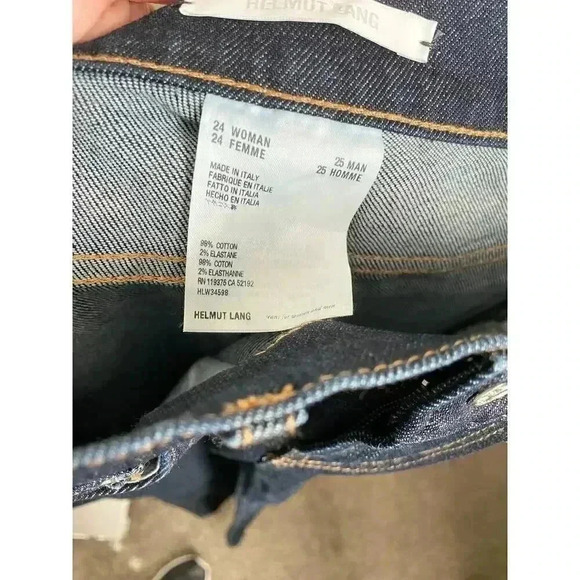 Helmut Lang Femme Hi Spikes Jeans Size 24 - Picture 7 of 11